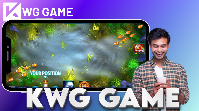 KWG Games Happy Fishing showcasing dynamic fishing action in a vibrant underwater