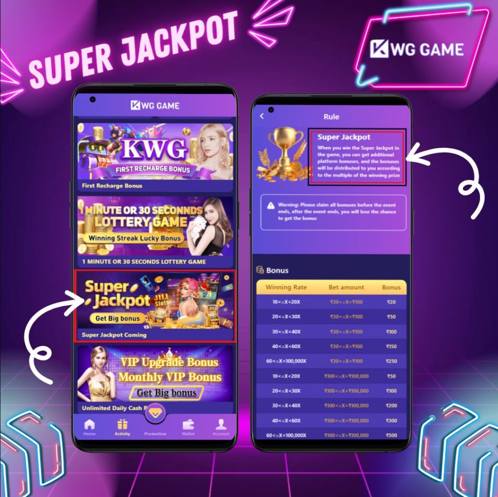 KWG Game Super Jackpot & First Recharge Bonus Guide
What is KWG Game’s Super Jackpot?
The Super Jackpot is an exciting feature in the 1 Minute or 30 Seconds Lottery Game. The more you play, the higher your chances of winning big!
How It Works:
Play the Game – Join the 1 Minute or 30 Seconds Lottery Game.
Win Big – If luck is on your side, you could win a massive prize!
What is the First Recharge Bonus?
The First Recharge Bonus is a special reward for new players. Make your first deposit and receive an extra bonus to boost your gameplay.
How It Works:
Sign Up – Create an account on KWG Game.
Recharge Your Account – Make your first deposit.
Claim Your Bonus – Get a bonus based on your deposit amount.
Why Join KWG Game’s Super Jackpot?
These promotions offer amazing benefits:
Win More – Increase your chances of hitting big rewards.
Play Your Way – Suitable for all types of players.
Easy to Claim – Hassle-free rewards.
Fair & Transparent – No hidden conditions.
How These Promotions Benefit KWG Game
More Active Players – Encourages frequent gameplay.
Higher Deposits – Players recharge more often.
Loyal Users – Rewards keep players engaged.
New Players – Bonuses attract fresh users.
What Players Are Saying
Users love these promotions! Here’s why:
Bigger Winnings – More chances to win.
Simple & Fair – Easy-to-follow rules.
More Fun – Extra bonuses enhance gameplay.
Great Reviews – Many players recommend KWG Game.
Important Terms & Conditions
Before joining, keep these in mind:
Promotion Period – Check the official website for updates.
Eligibility – Players must meet specific conditions.
Claiming Bonuses – Rewards are available on the activity page.
Policy Updates – KWG Game may modify or end promotions anytime.
Tips to Maximize Rewards
Plan Your Deposits – Recharge strategically.
Stay Updated – Follow KWG Game for new offers.
Play Responsibly – Set a budget.
Check Other Bonuses – Combine offers for bigger wins.
Frequently Asked Questions (FAQ)
Who can join the Super Jackpot & First Recharge Bonus?
Both new and existing players can join the Super Jackpot. The First Recharge Bonus is for new players only.
How do I know if I’ve won the Super Jackpot?
If you win, your prize will be credited to your KWG Game account. Check the winners list on the platform.
Can I use the First Recharge Bonus on any game?
Yes, it applies to various games, including the 1 Minute & 30 Seconds Lottery Game.
Is there a minimum deposit for the First Recharge Bonus?
Yes, check the official KWG Game website for details.
What if I don’t claim my bonus in time?
Bonuses must be claimed within the promotional period or they will expire.
Can I join multiple promotions at once?
Yes, KWG Game allows you to take advantage of multiple offers.
Where can I find updates?
All updates are available on the KWG Game official website.
Conclusion
KWG Game’s Super Jackpot & First Recharge Bonus offer exciting opportunities to win more. With simple rules and great rewards, these promotions are perfect for all gamers.
Don’t wait—sign up, recharge, and start winning today! The more you play, the more you earn. Happy gaming!